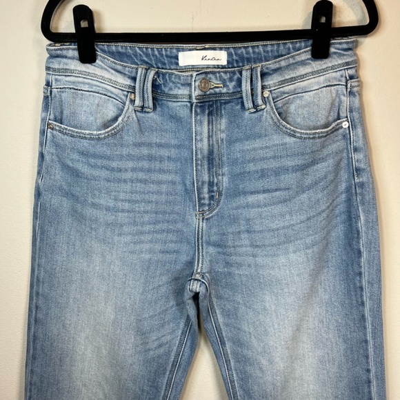KanCan Juliany High Rise Flare Jeans Blue Light Wash Stretch Trendy Chic 30 x 33 - Picture 2 of 12